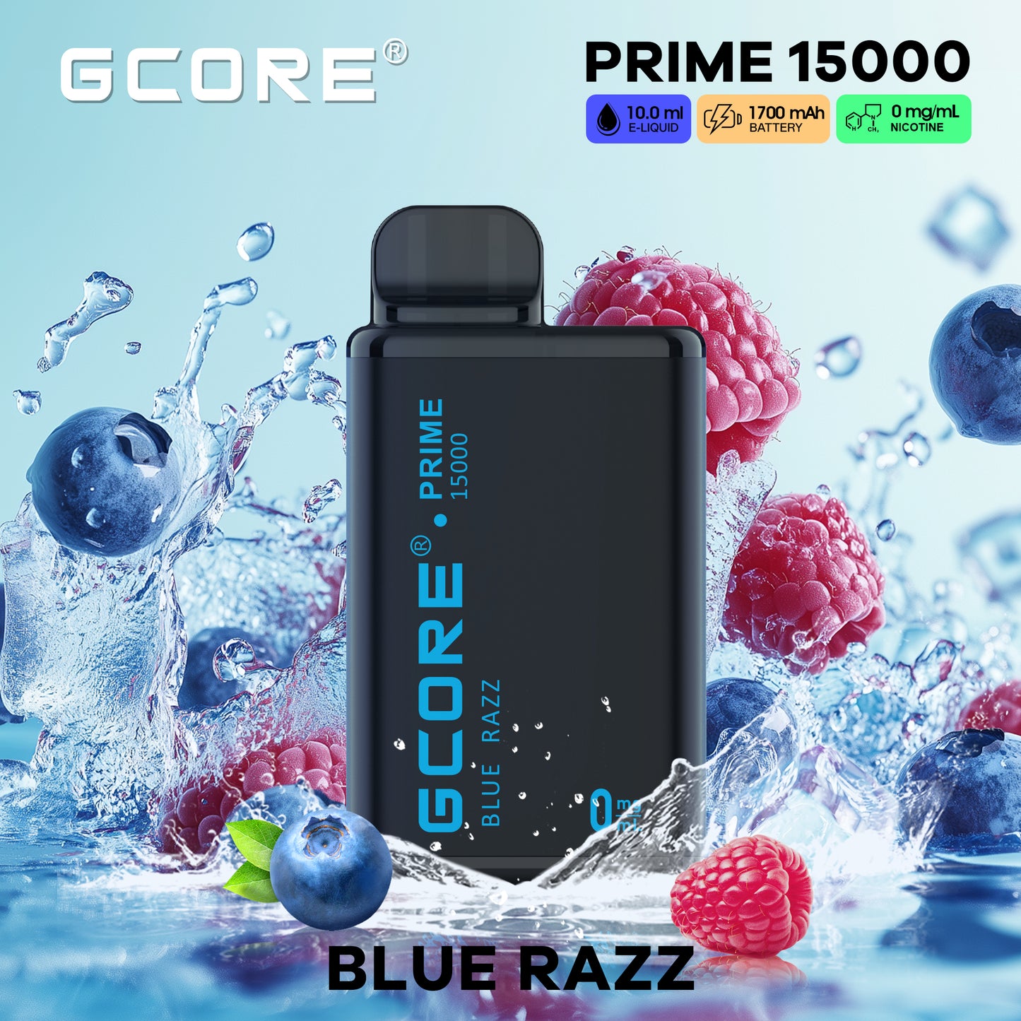 GCORE 0mg - Blue Razz (AB)