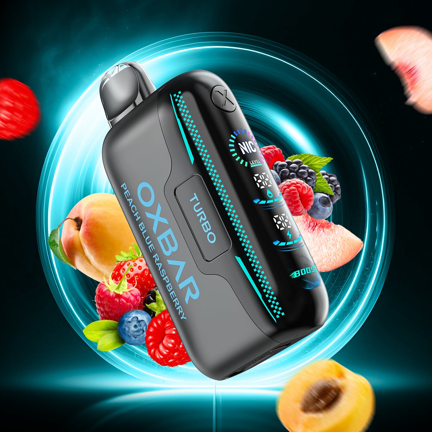 Peach Blue Raspberry