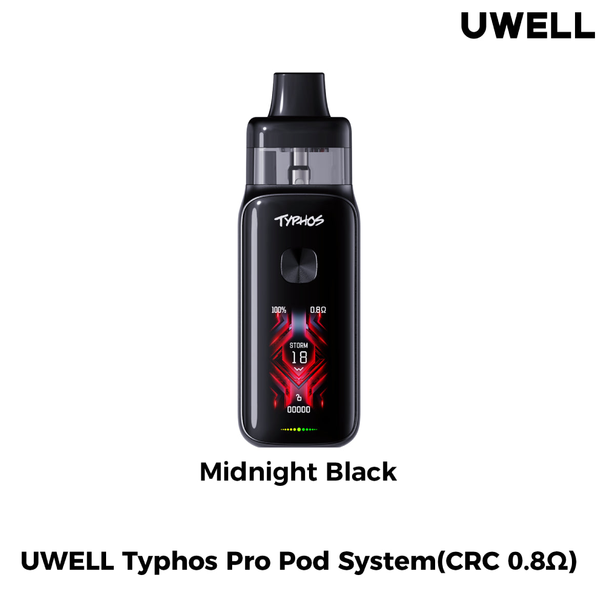 Uwell Typhos Pro - Midnight Black