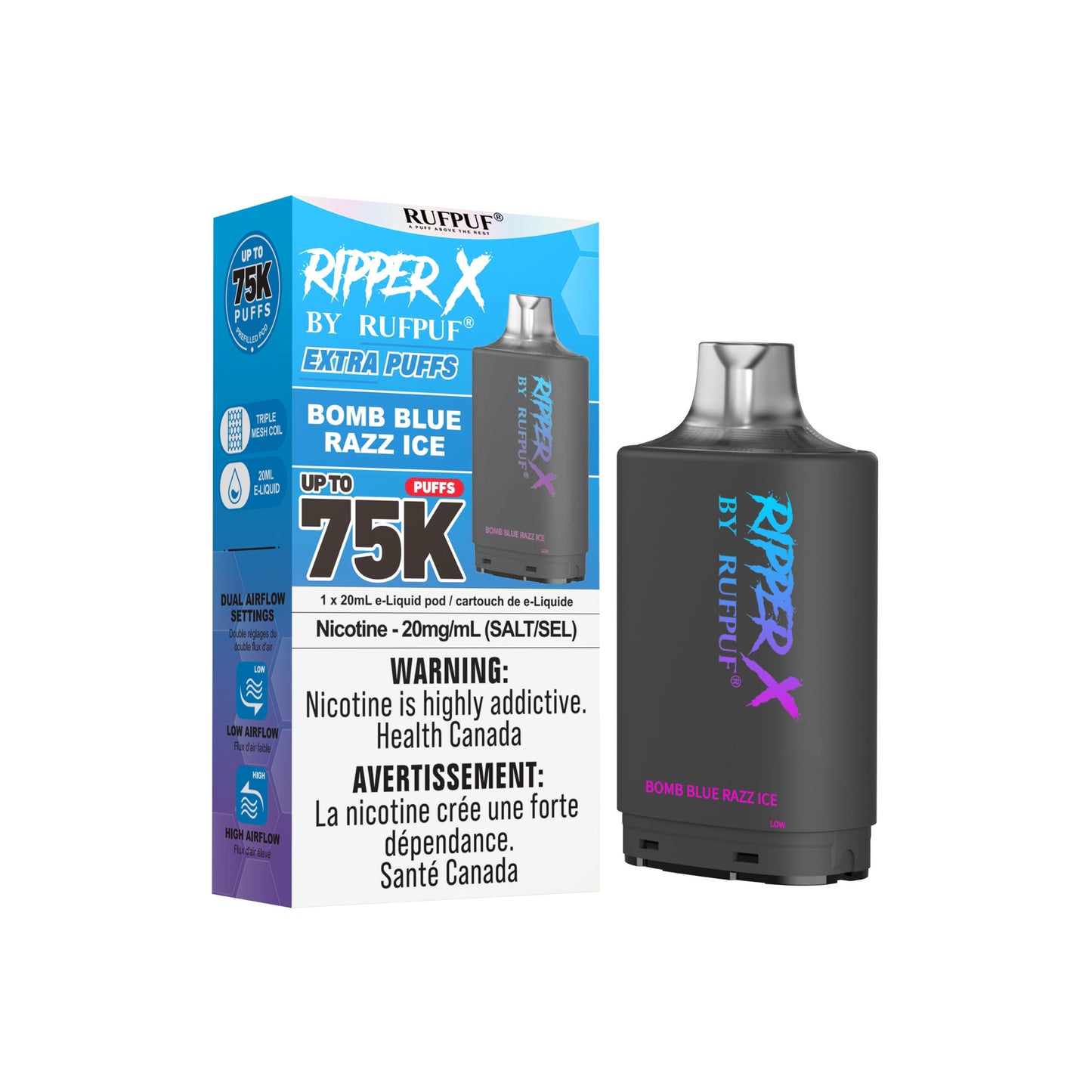 Ripper X - Bomb Blue Razz Ice