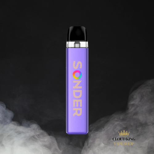 Geek Vape Sonder Q 2 Kit Beginner Friendly 1350mah Built-in Battery 30W Max Output Adjustable Airflow No Nicotine (Metallic Purple)