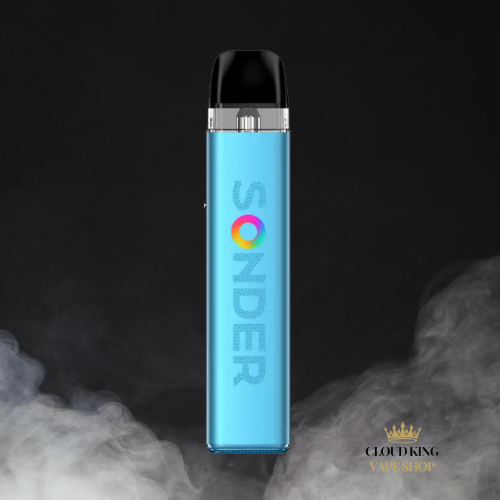 Geek Vape Sonder Q 2 Kit Beginner Friendly 1350mah Built-in Battery 30W Max Output Adjustable Airflow No Nicotine (Misty Blue)