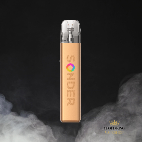 Geek Vape Sonder Q 2 Kit Beginner Friendly 1350mah Built-in Battery 30W Max Output Adjustable Airflow No Nicotine (Mocha Gold)