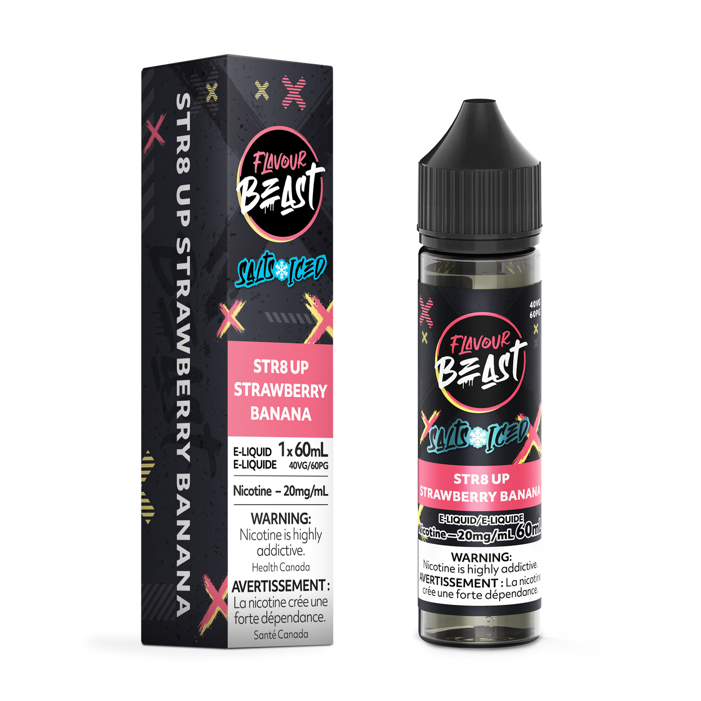 Str8 Up Strawberry Banana 60mL