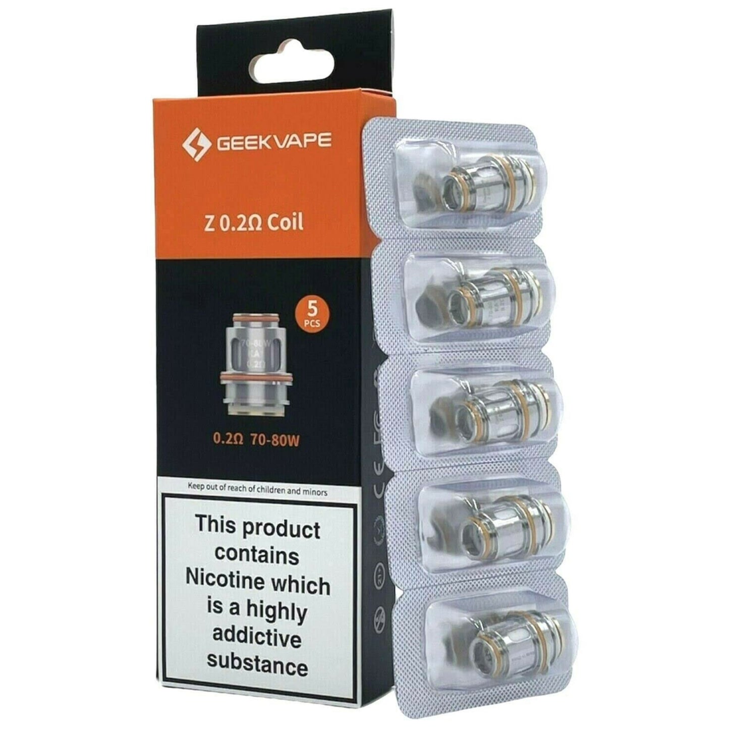 Z 0.2ohm Mesh Coil, 5 Pack