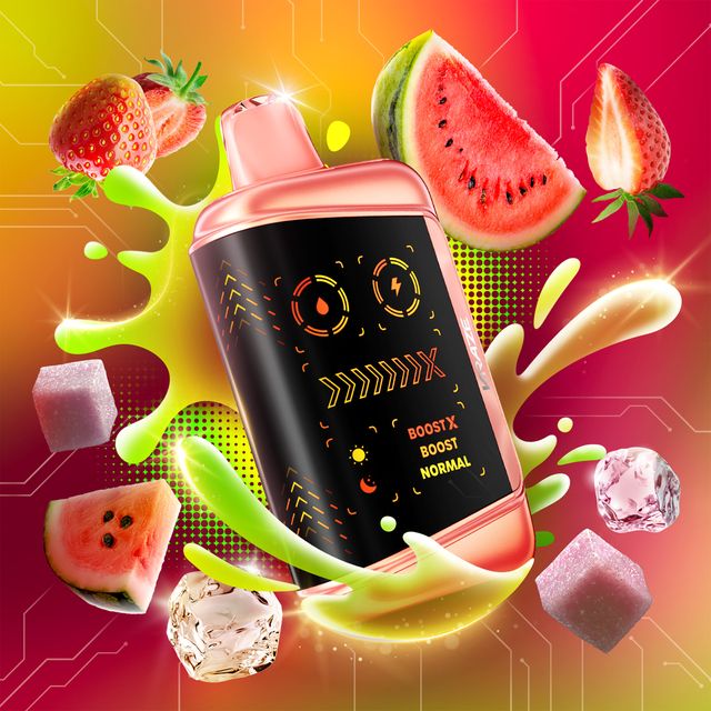 Kraze Mega X - Tangy Strawberry Watermelon G Ice